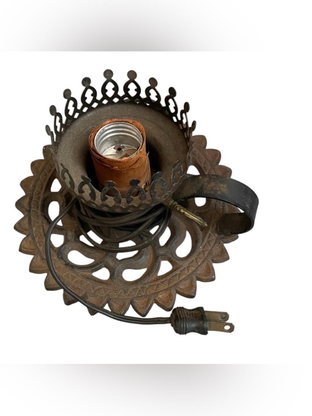 Vintage Cast Iron Lamp